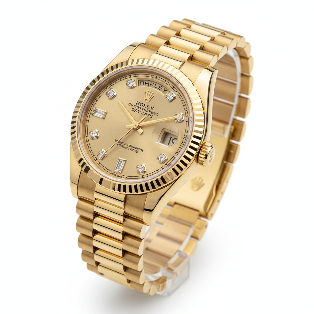Rolex Day-Date 18k gold luxury watch